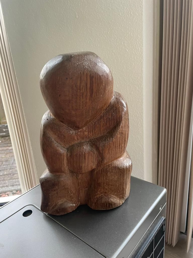 Houten beeld van Carla Pols - Uniek erfstuk, Antiek en Kunst, Kunst | Beelden en Houtsnijwerken, Ophalen, Overige onderwerpen