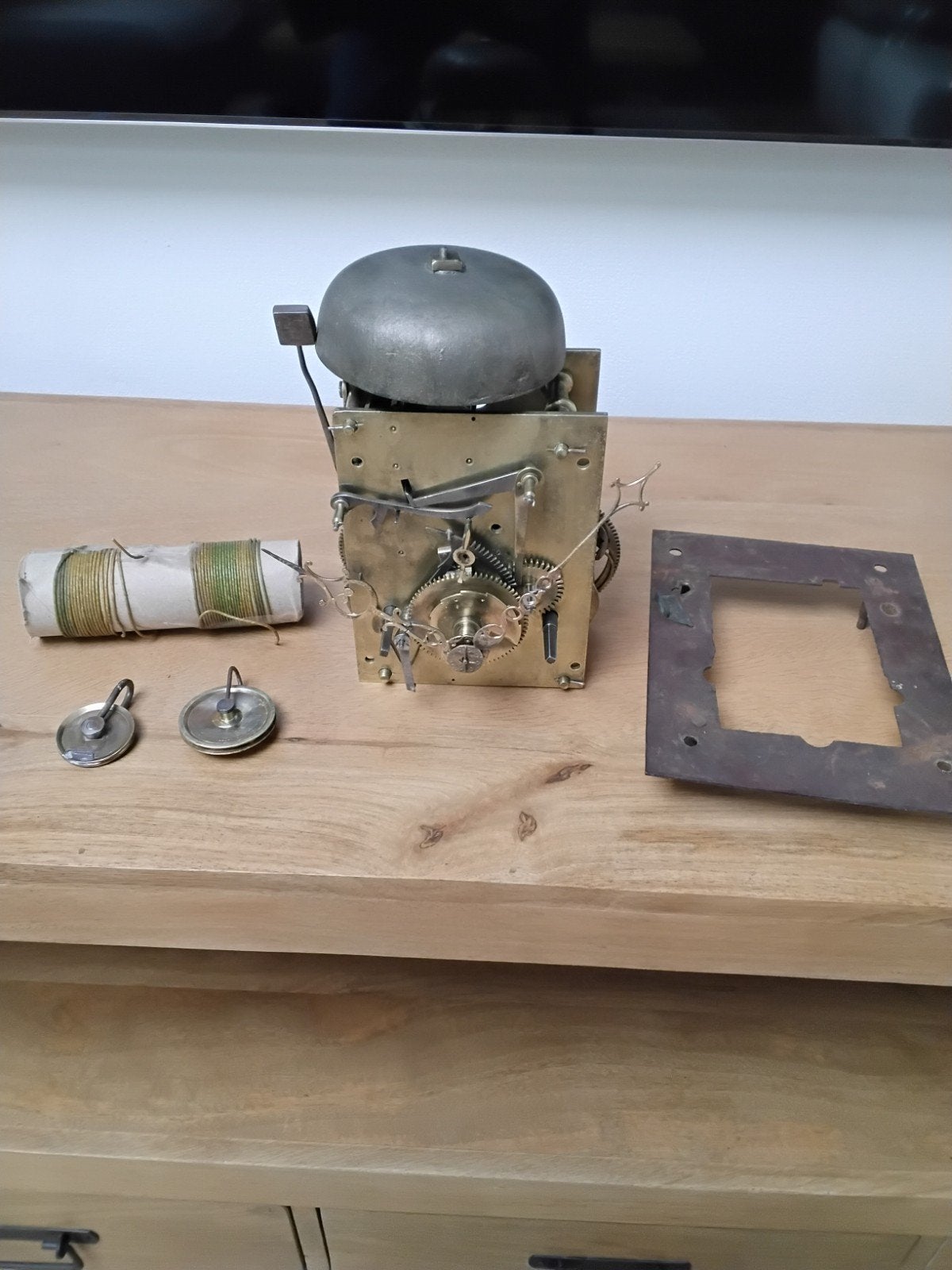 schoon  8 daags Engels  uurwerk, Antiek en Kunst, Ophalen of Verzenden