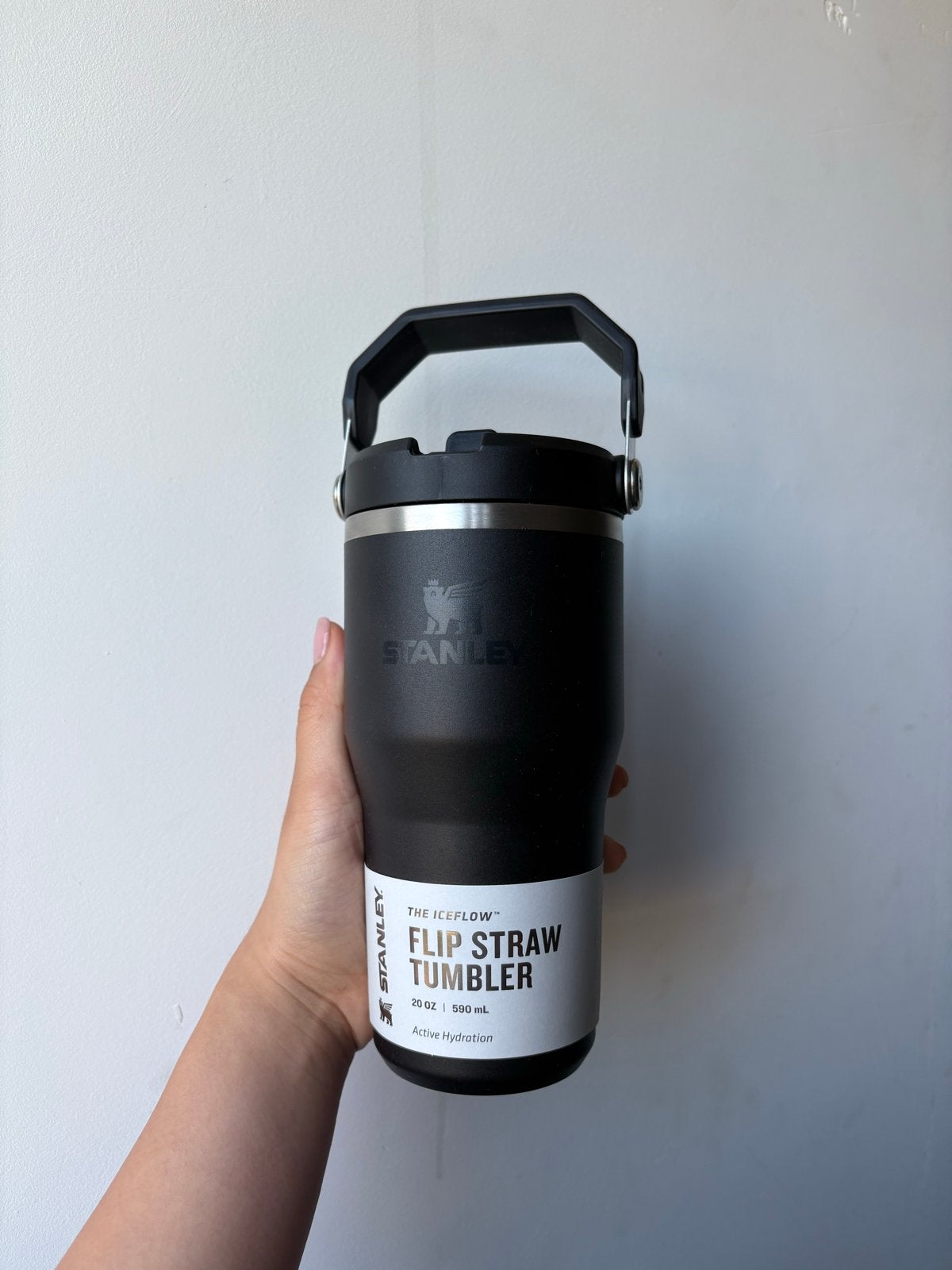 Gloednieuwe Zwarte Stanley Cup - Flip Straw Tumbler 590ml, Ophalen of Verzenden, Nieuw