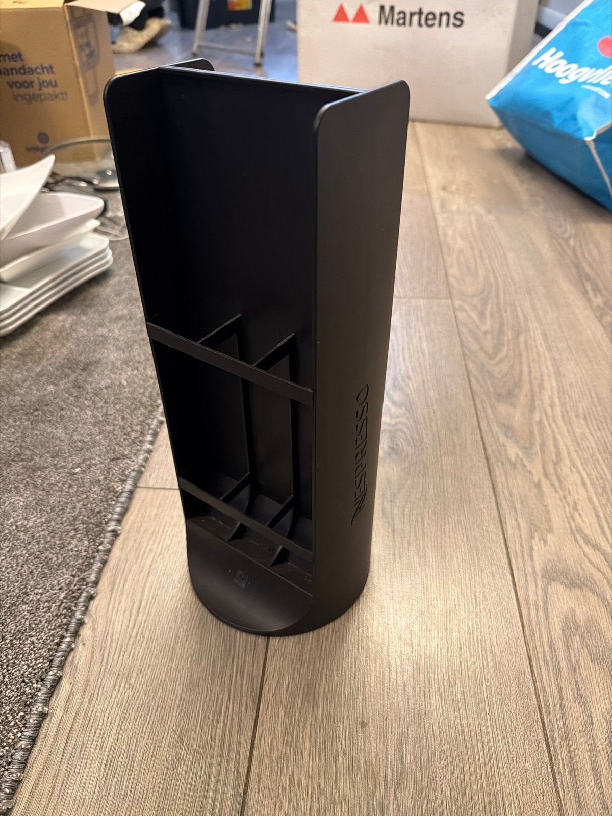 Nespresso cups draaibare houder - zo goed als nieuw, Overige typen, Kunststof, Ophalen of Verzenden, Zo goed als nieuw