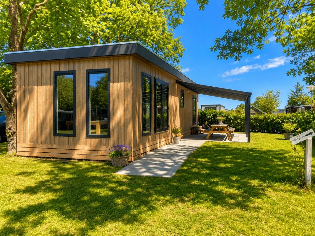 Nieuw 4-pers chalet in Drenthe | Direct beschikbaar, 48 m², 2 slaapkamers, Chalet, Drenthe