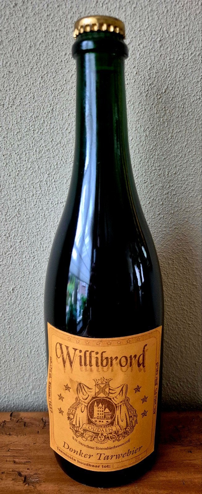 Willibrord Donker Tarwe bier Stadskasteel Oudaen Utrecht, Ophalen of Verzenden, Zo goed als nieuw, Flesje(s), Overige merken