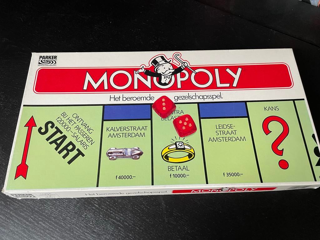 Vintage Parker Monopoly (jaren 90), Hobby en Vrije tijd, Gezelschapsspellen | Bordspellen, Gebruikt, Een of twee spelers, Drie of vier spelers