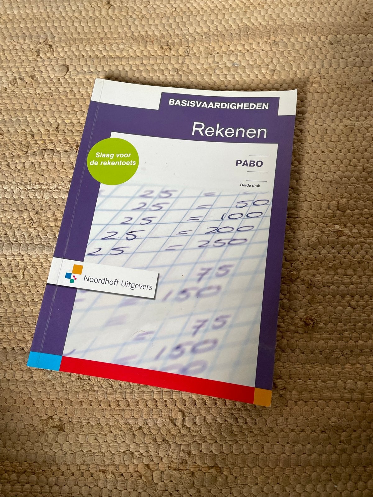 Basisvaardigheden Rekenen PABO - Noordhoff Uitgevers, Boeken, Ophalen of Verzenden, Zo goed als nieuw, Overige niveaus, Overige vakken