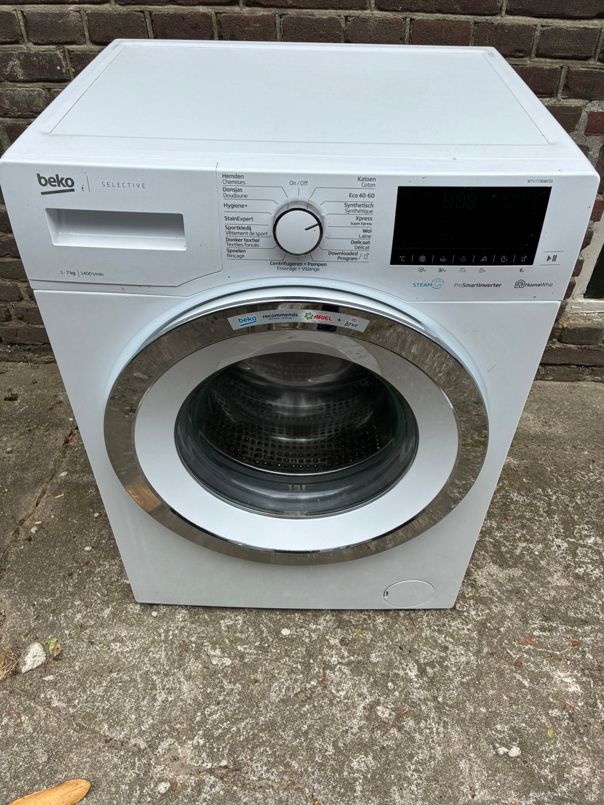 Beko wasmachine ca 3 jaar oud, Ophalen, Zo goed als nieuw, 1200 tot 1600 toeren