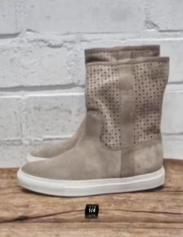 Via Roma 15 - Prachtige leren laarsjes maat 36 - Nieuw €200, Via Roma 15, Beige, Lage of Enkellaarzen, Nieuw