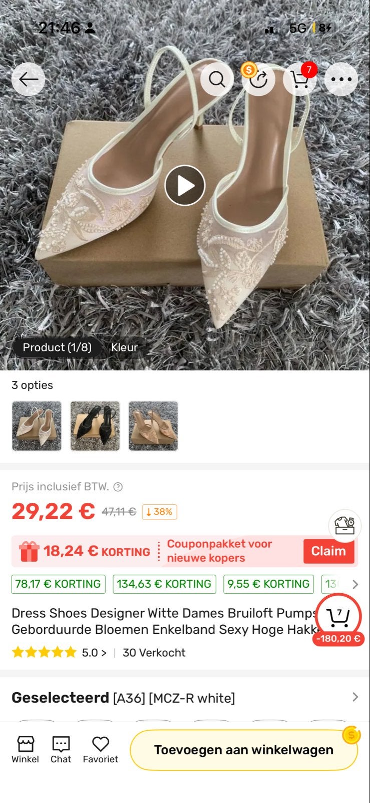 Louis Vuitton Sneakers Roze/Wit - Maat 38, Ophalen of Verzenden, Gedragen, Roze, Sneakers of Gympen