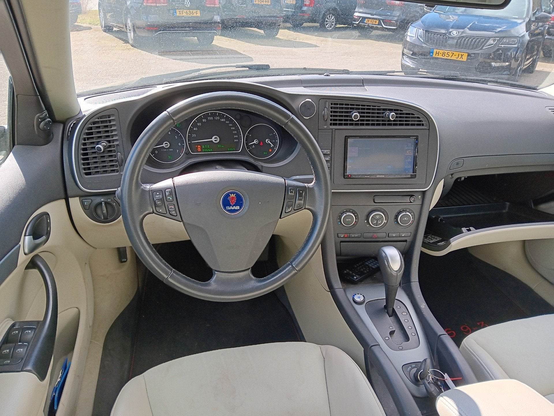 Saab 9-3 Sport Sedan 1.8t Intro Edition|AUtomaat|LPG-g3, Auto's, Gebruikt, Beige, 4 cilinders, 150 pk