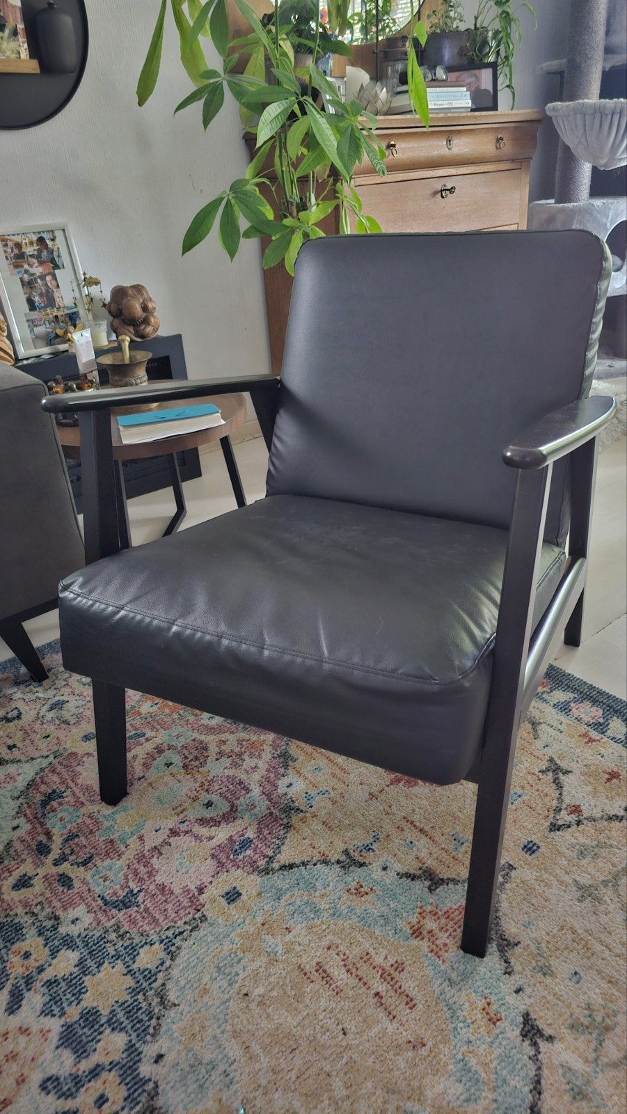 IKEA Ekenäset stoel zwart ,1 jaar en 3 maanden oud, Huis en Inrichting, Ophalen, 75 tot 100 cm, Hout