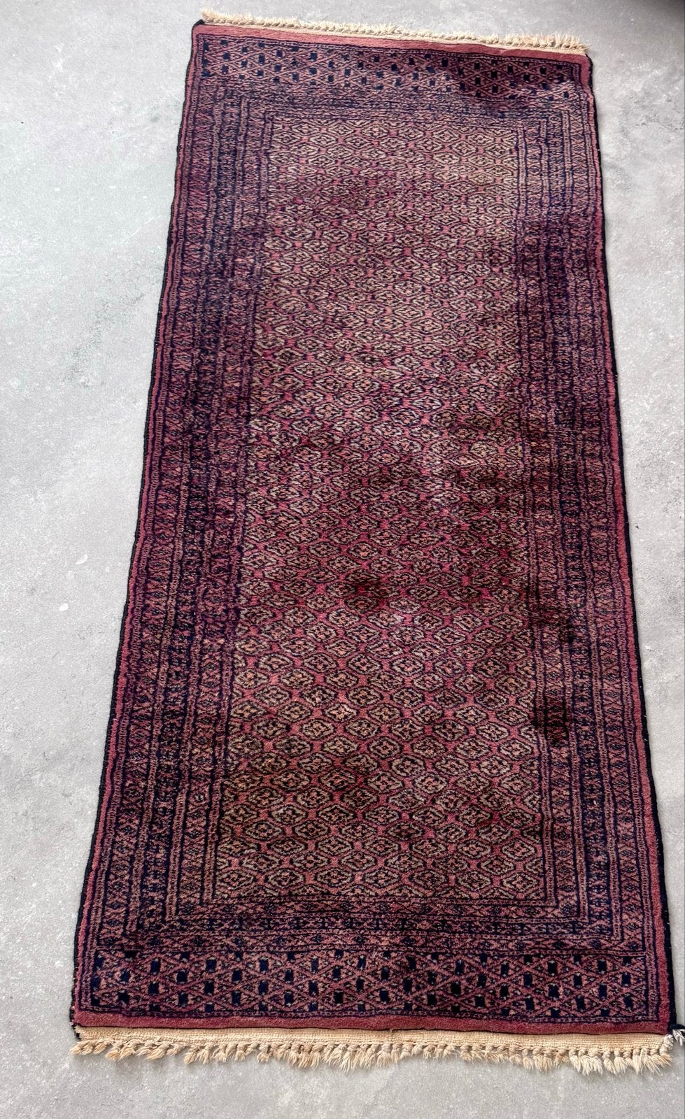 Afghaans Mauri / Bukhara tapijt 150 x 62 cm, Ophalen of Verzenden