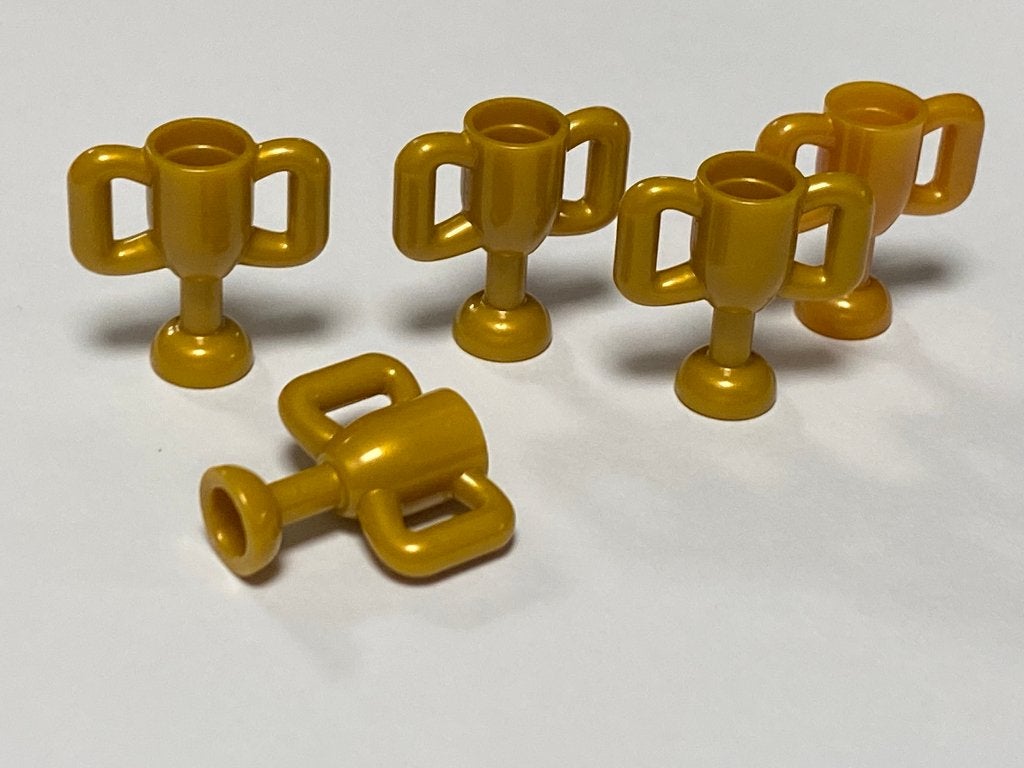 Partij 5x nieuwe lego trofee beker in diverse kleuren, Overige thema's, Lego, Nieuw, Ophalen of Verzenden