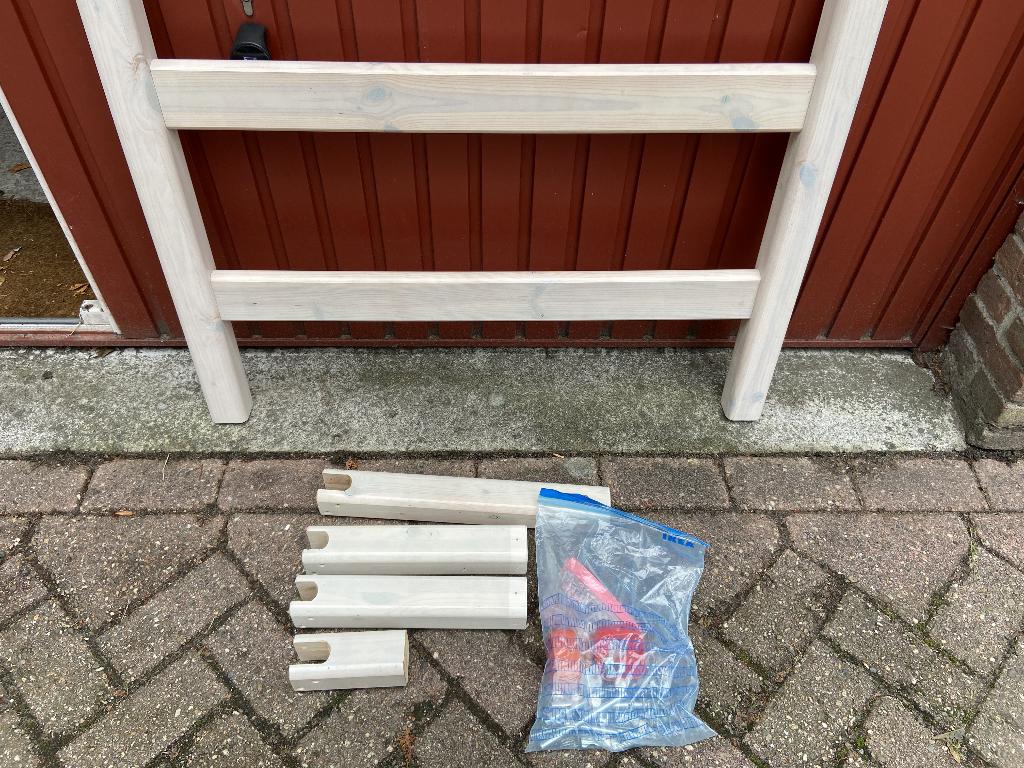 Flexa hekwerk voor (kinder)stapelbed – whitewash grenen, Ophalen, Gebruikt, Stapelbed