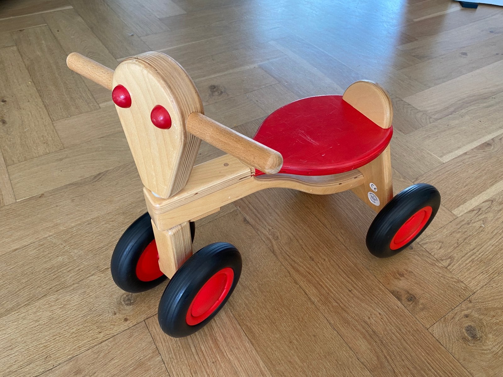 Houten loopfietsje Van Dijk Toys, Ophalen, Gebruikt, Loopfiets