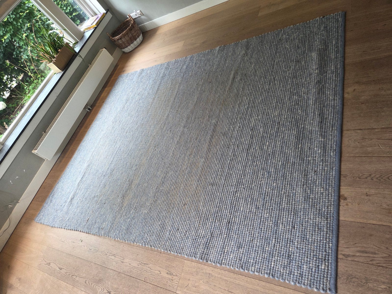 Vloerkleed 250x300 cm - Grijs/Blauw - Zo goed als nieuw, Ophalen, 200 cm of meer, 200 cm of meer, Modern