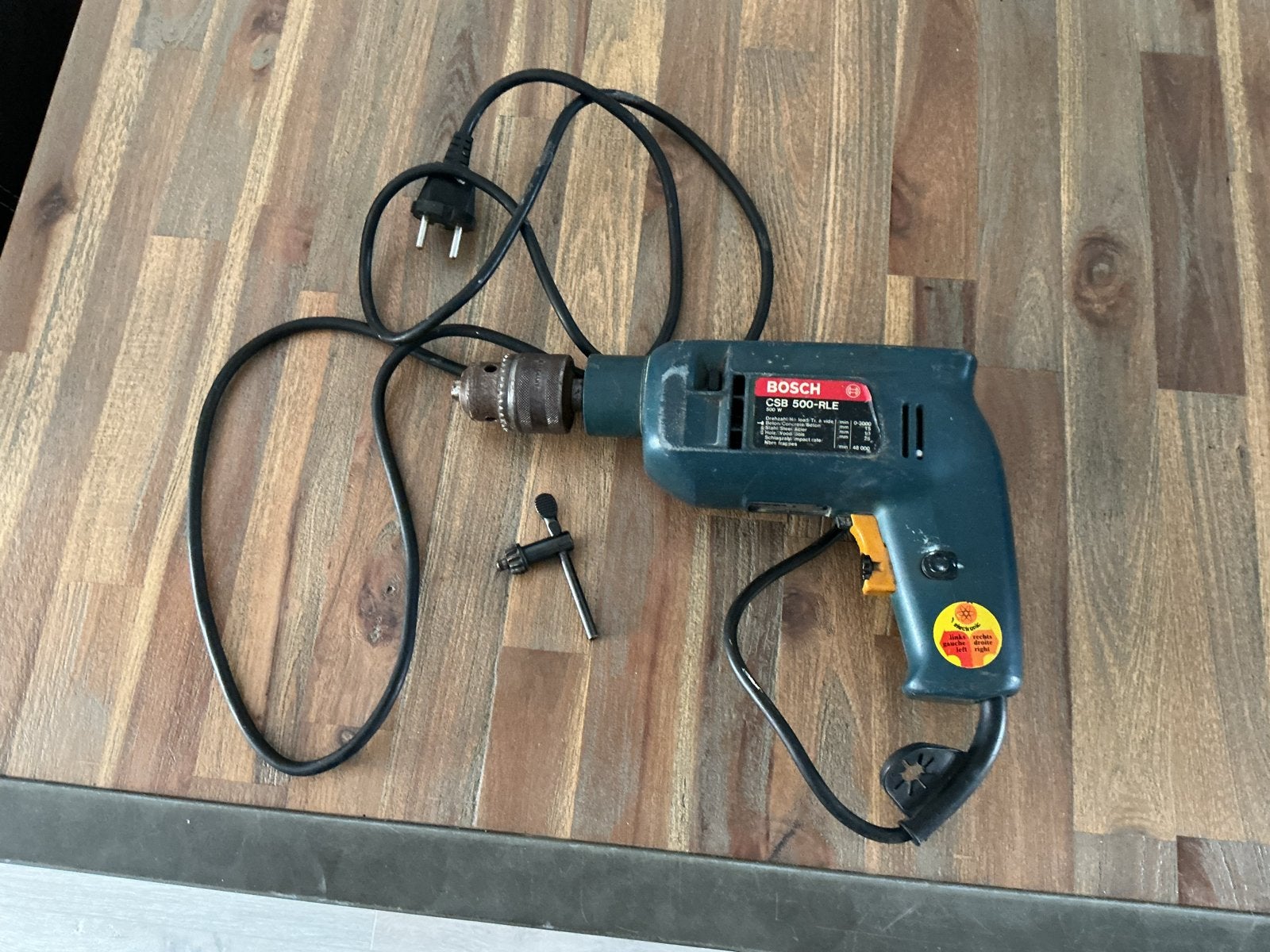 Bosch CSB 500-RLE Boormachine - Gebruikt maar functioneel., Boormachine, Gebruikt, Ophalen of Verzenden, Klopboormechanisme