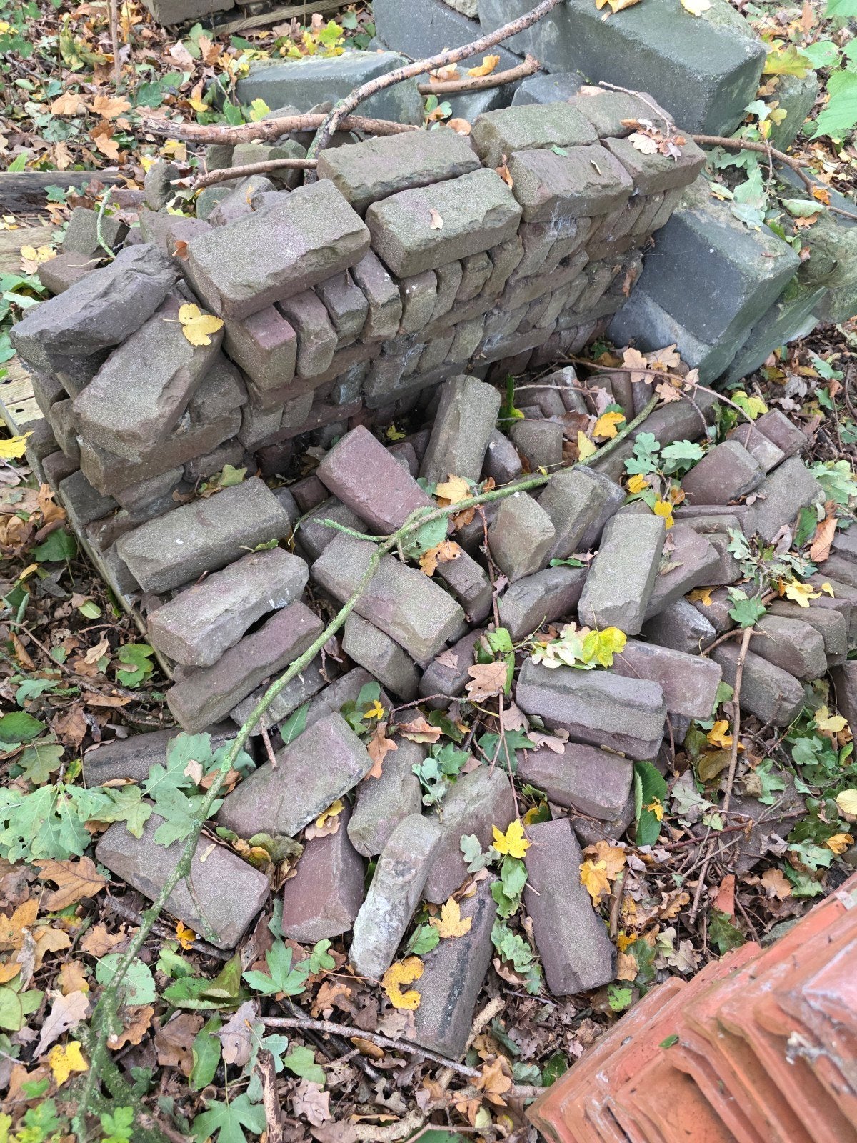 klinkers en stoep randen, Ophalen, Gebruikt, Beton, Klinkers