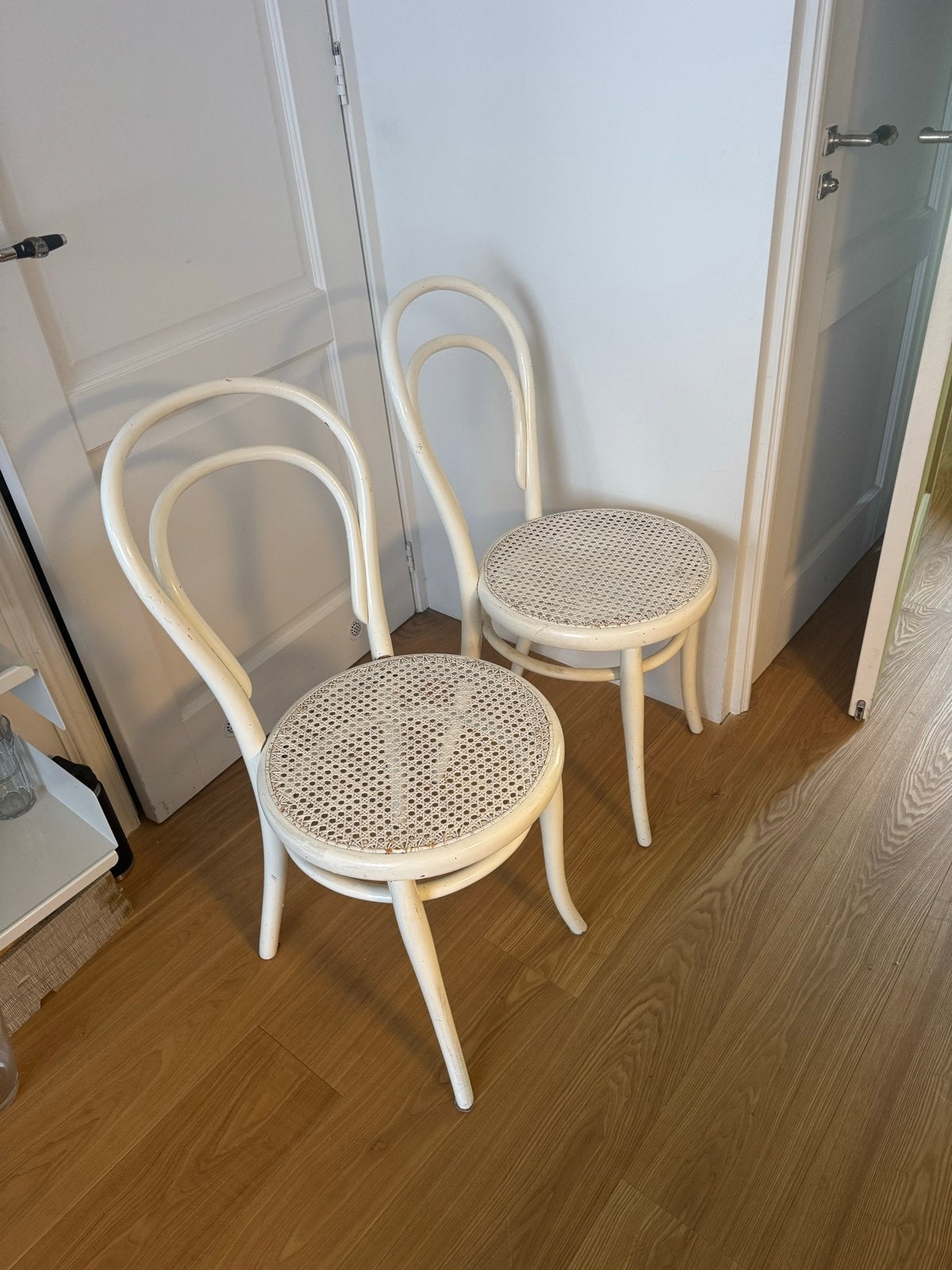Thonet stoel, wit geverfd, uitstekende staat, Ophalen