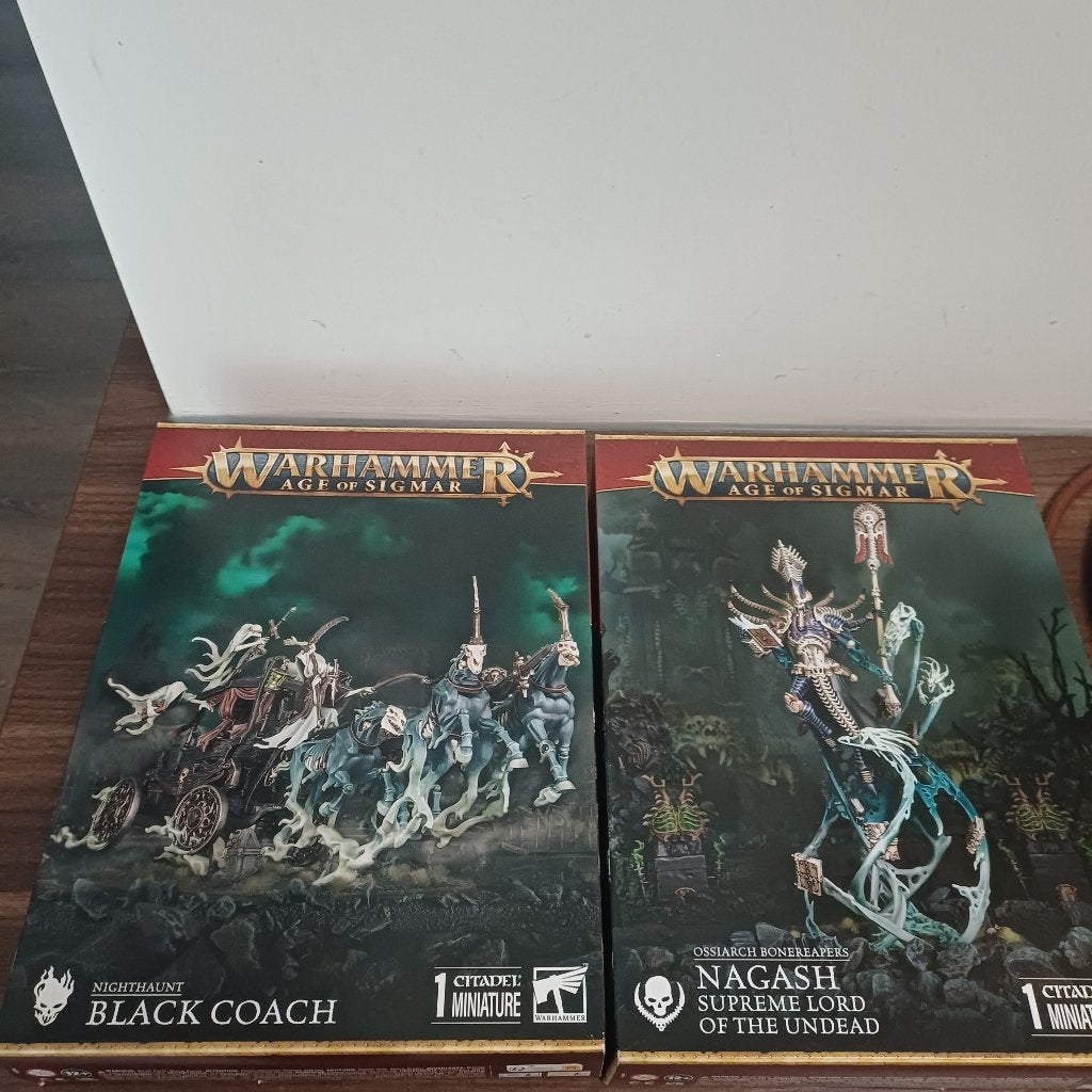Warhammer AoS Nighthaunt Leger  Nagash  2x Black Coach, Hobby en Vrije tijd, Wargaming, Ophalen of Verzenden, Zo goed als nieuw