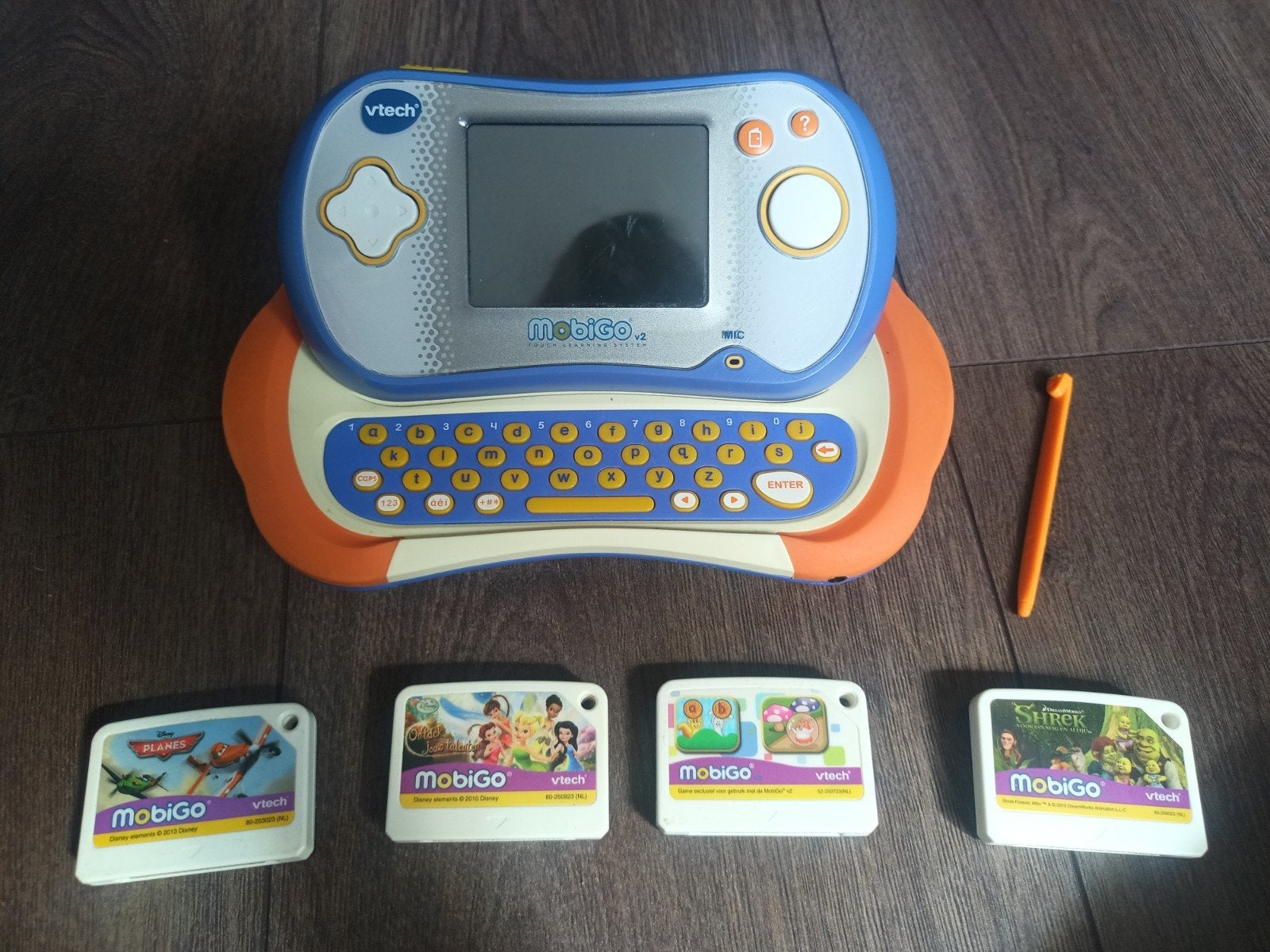 VTech MobiGo 2 met 4 spellen - Werkt perfect!, Ophalen of Verzenden, Zo goed als nieuw