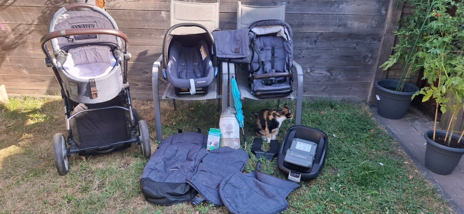 Mutsy kinderwagen met Maxi-Cosi autostoel en Isofix, Gebruikt, Met autostoeltje, Ophalen of Verzenden, Combiwagen