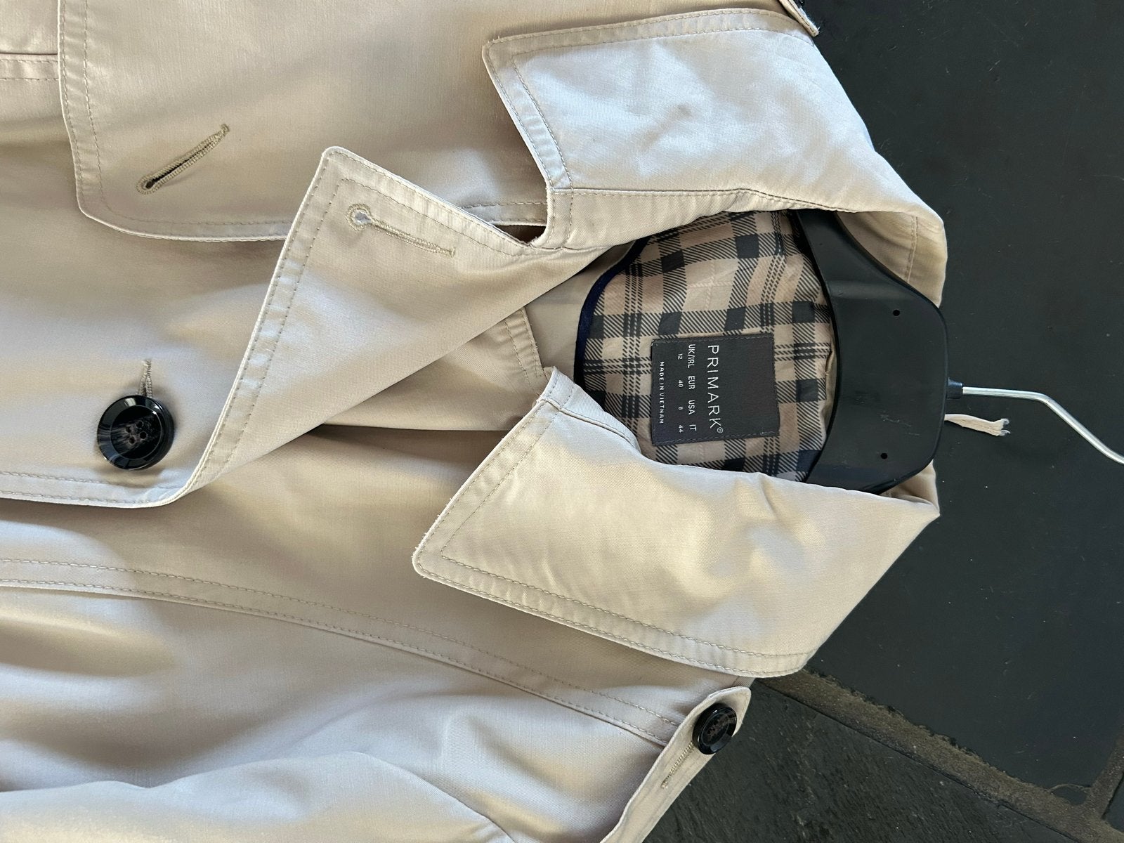 Primark Beige Trenchcoat - Maat M, Ophalen of Verzenden, Zo goed als nieuw, Maat 38/40 (M), Beige