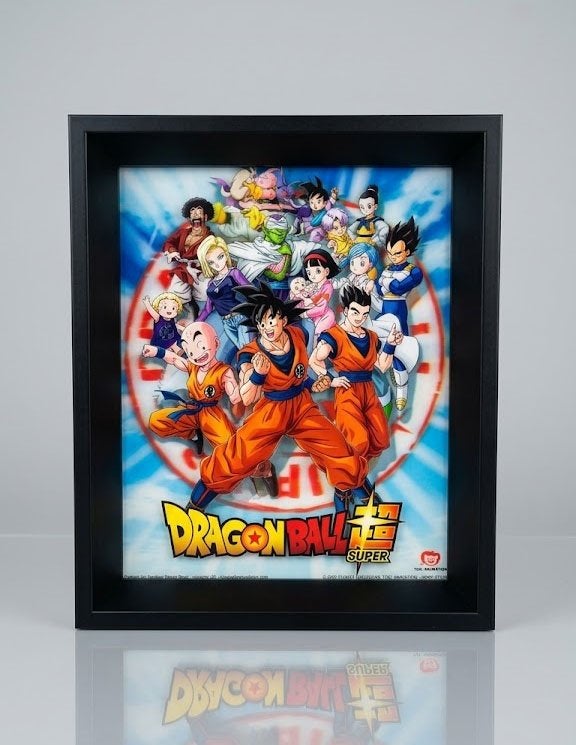 Partij 3-D Dragonball Z afbeelding in lijst, NHP International, Nieuw, Ophalen of Verzenden, Info@nhp-international.com