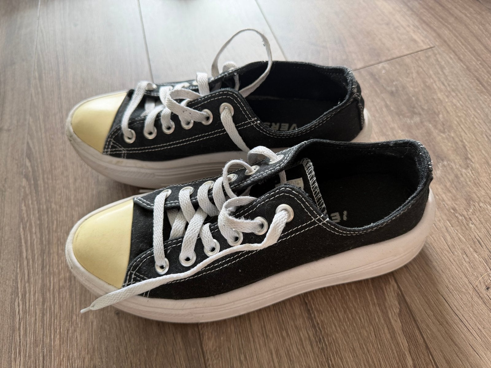 Converse All Star Platform Sneakers Zwart Maat 39, Ophalen of Verzenden, Gedragen, Zwart, Sneakers of Gympen
