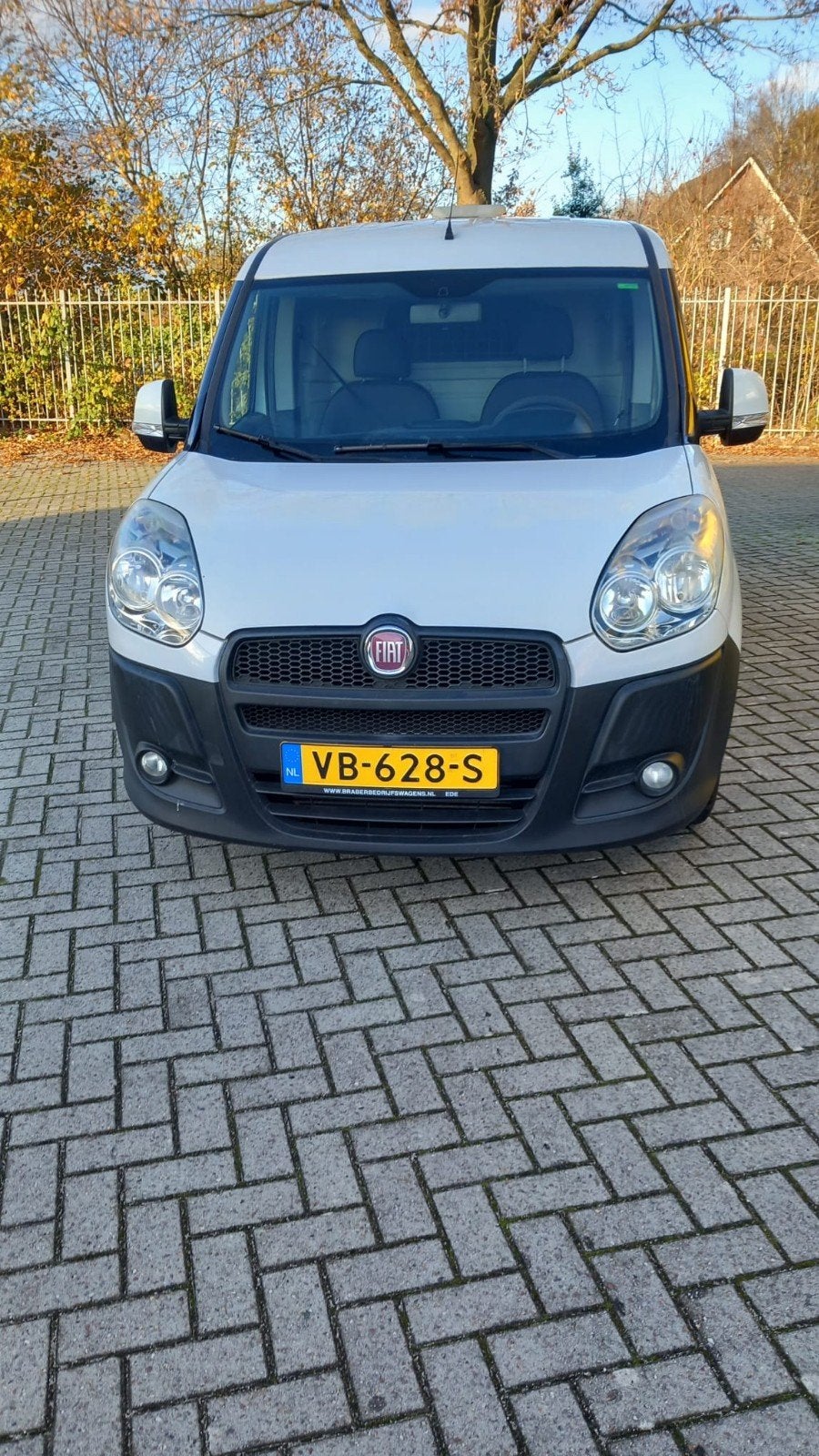 Fiat Doblo C 1.2 2013, Auto's, Euro 5, Stof, 4 cilinders, Wit