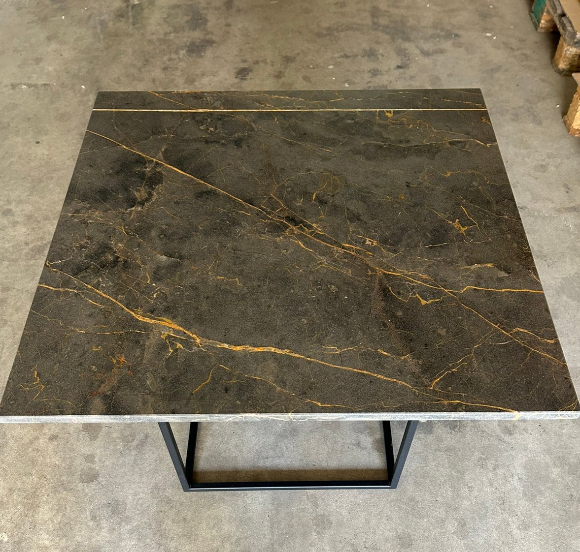 Marmeren Salontafel Zwart Saint Laurent 80x80 cm, Overige materialen, Marmer, 50 tot 100 cm, Vierkant