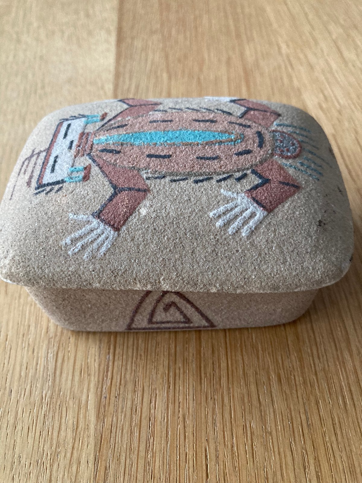 Sand painting doosje stijl Navajo, Ophalen of Verzenden