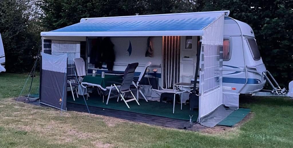 Fendt Diamant 510 TFB (2005) oa. Mover, Luifel & Airco, Caravans en Kamperen, Caravans, Rondzit, Particulier, Kachel, Vast bed