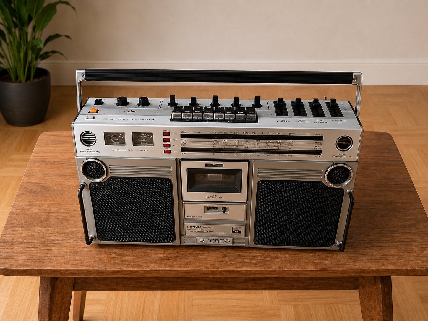 Vintage radio Sanwa 7065A ., Ophalen of Verzenden, Zo goed als nieuw