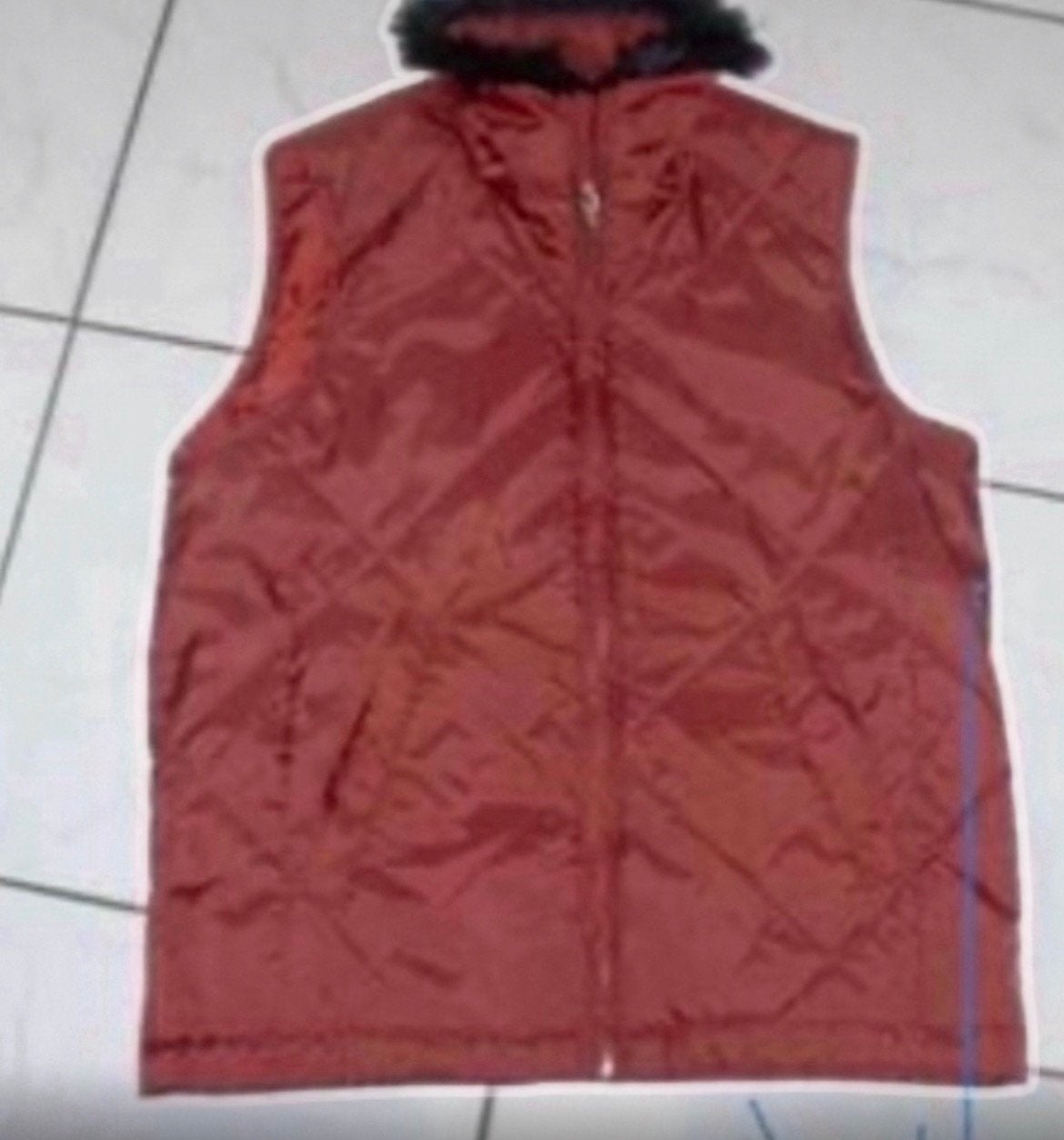 Meisjes  bordeauxtrood bodywarmer. Maat 176 / S. Merk, Ophalen of Verzenden, Zo goed als nieuw, Meisje, Jas