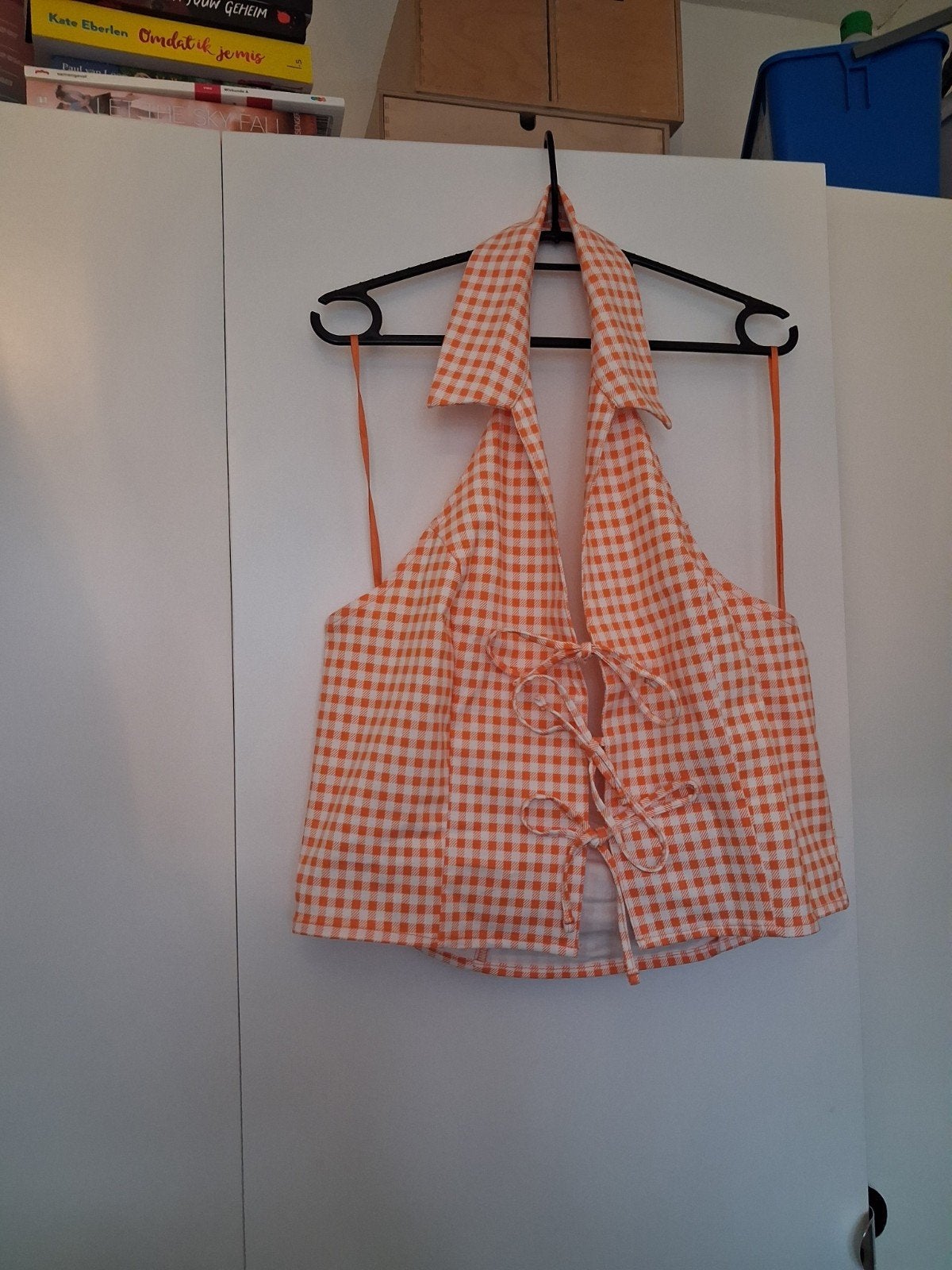 Primark Cottage Halter Top Maat L, Primark, Maat 42/44 (L), Oranje, Ophalen of Verzenden