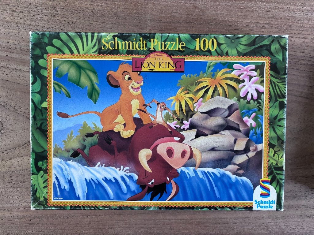 Schmidt puzzle - The lion king, Kinderen en Baby's, Ophalen of Verzenden, Meer dan 50 stukjes, Zo goed als nieuw, 4 tot 6 jaar