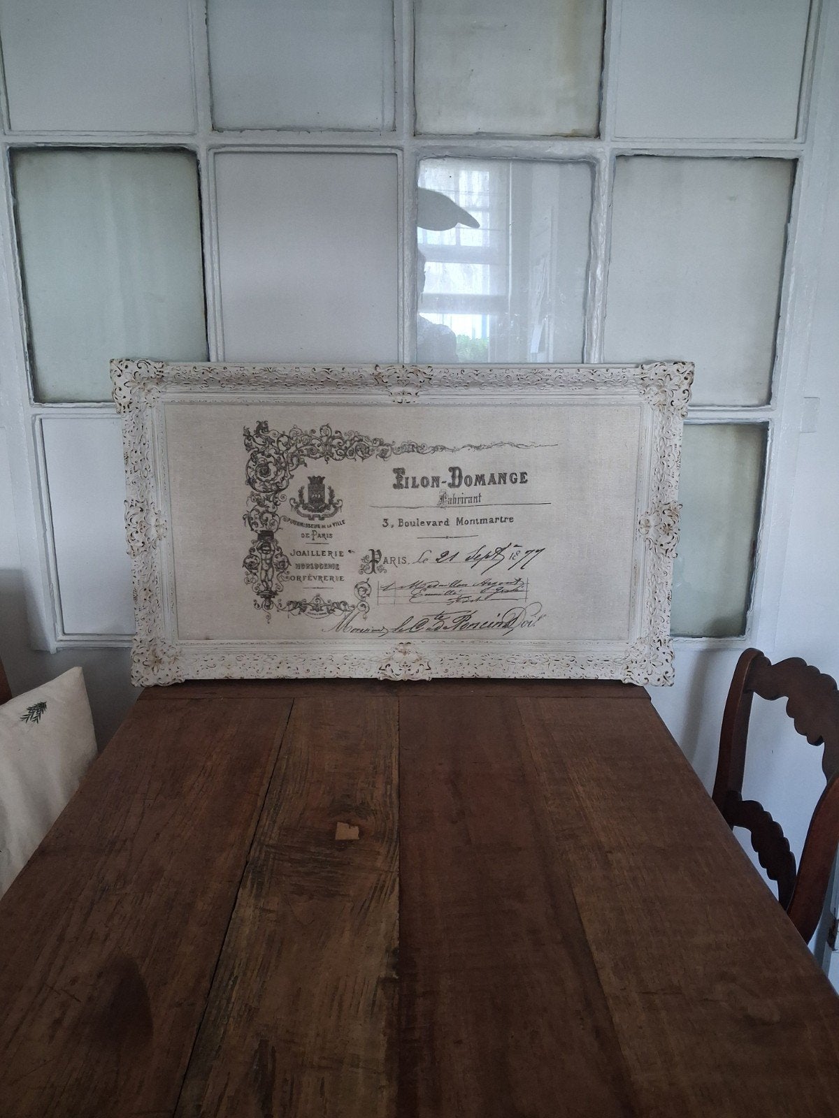 grote brocante jannes d'arc living schilderij, Ophalen of Verzenden