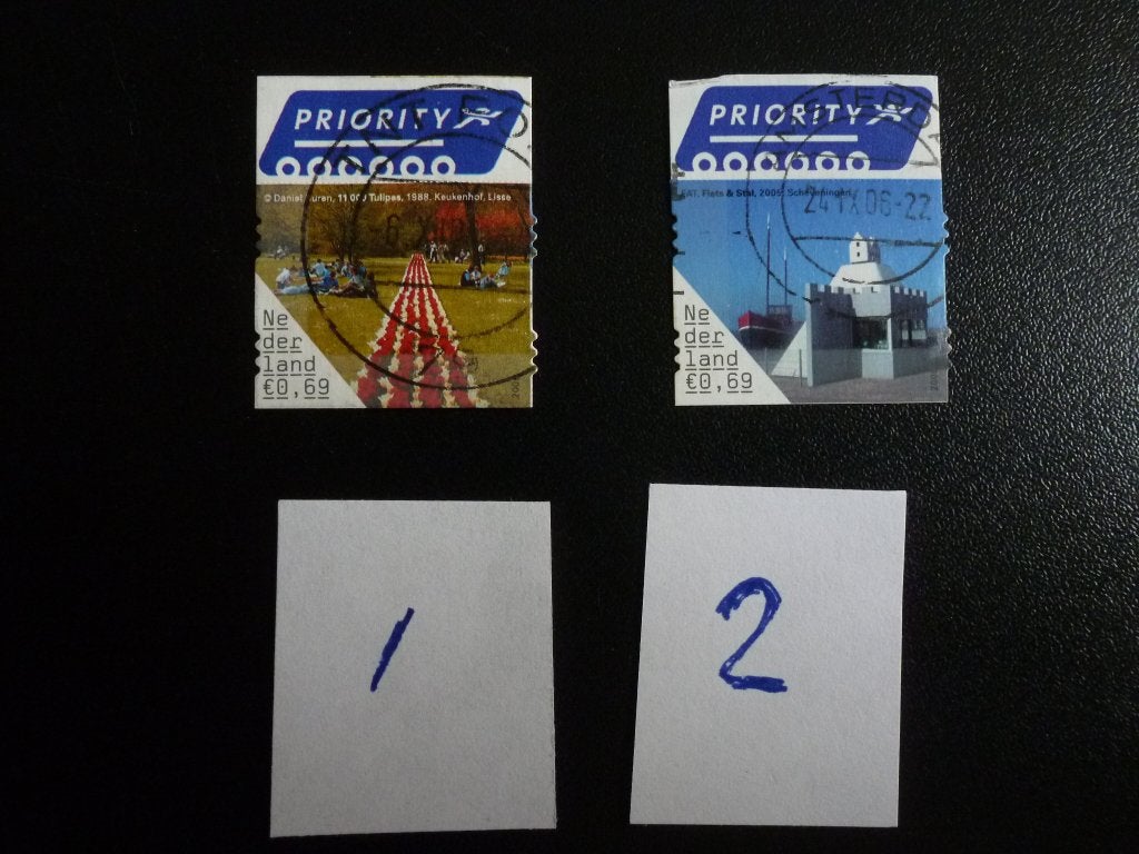 Nederland 2006. Priority  zegels (los gestempeld), Verzenden, Gestempeld