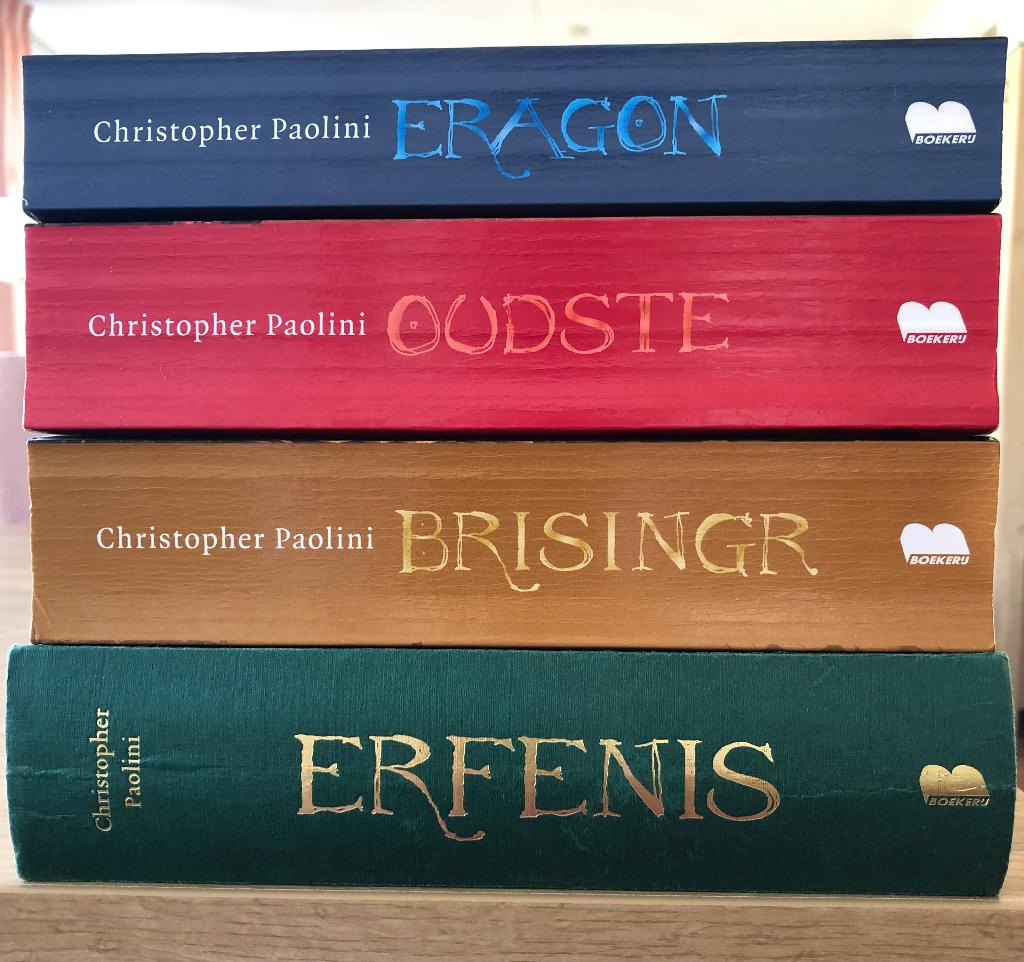 Christopher Paolini - Eragon 1 t/m 4 (Het Erfgoed cyclus), Ophalen of Verzenden, Zo goed als nieuw, Christopher Paolini