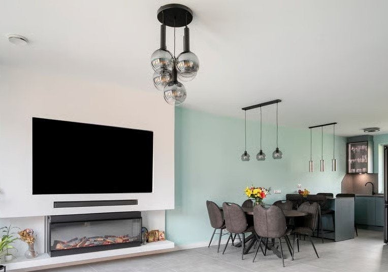 Set van 3 mooie hanglampen – Zo goed als nieuw, Ophalen, Zo goed als nieuw, Glas
