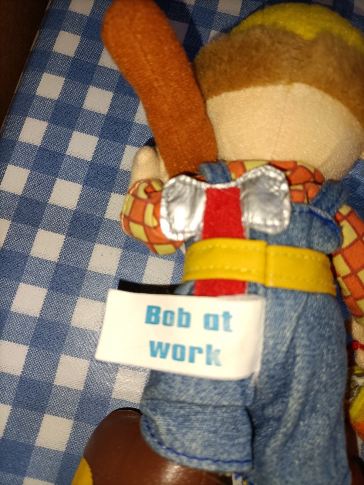 Bob de Bouwer knuffel vintage 19 cm, Kinderen en Baby's, Ophalen of Verzenden, Zo goed als nieuw, Overige typen