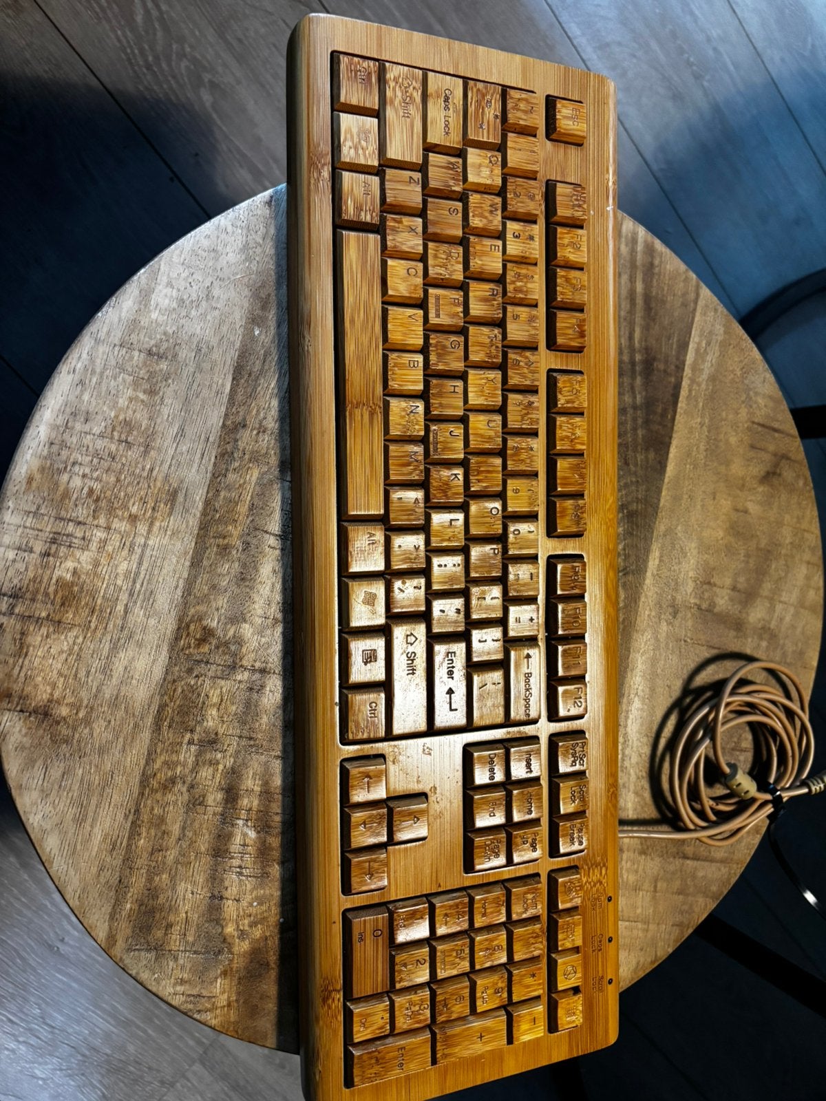 Bamboo Toetsenbord, Ophalen of Verzenden, Qwerty, Gebruikt, Bedraad