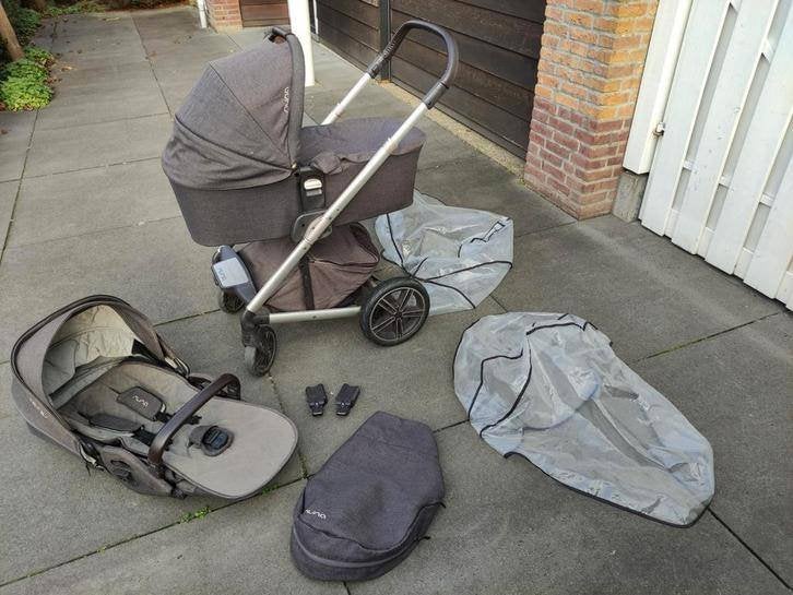 Nuna Mixx complete kinderwagen/reiswieg incl. accessoires, Gebruikt, Combiwagen, Verstelbare duwstang, Ophalen