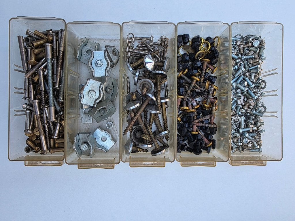 Schroeven+diverse, Ophalen of Verzenden, Zo goed als nieuw, Minder dan 50 mm, Schroeven