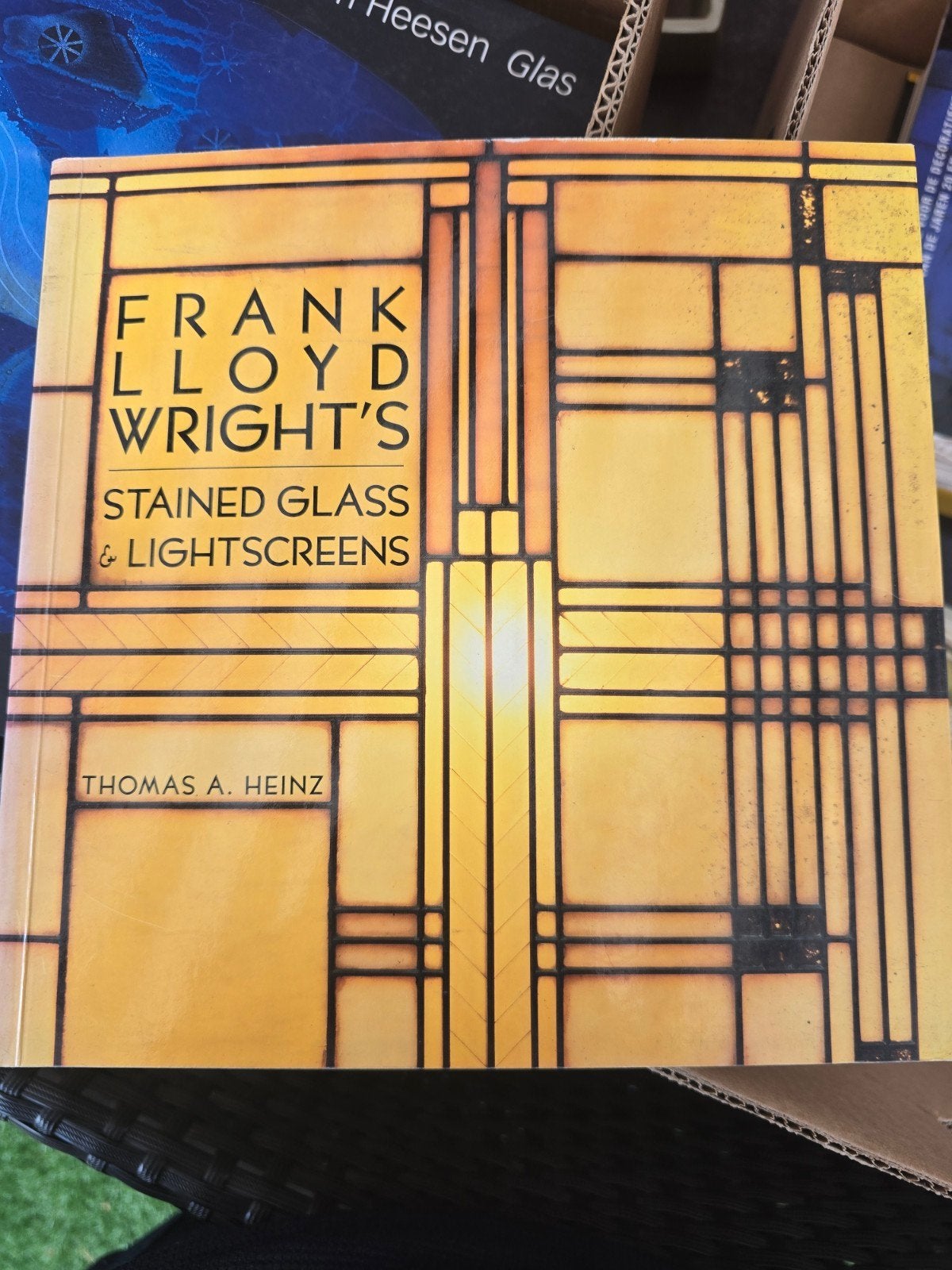Frank Lloyd Wright's Stained Glass & Lightscreens (DOOS 7), Ophalen of Verzenden, Zo goed als nieuw, Architecten, Thomas A. Heinz