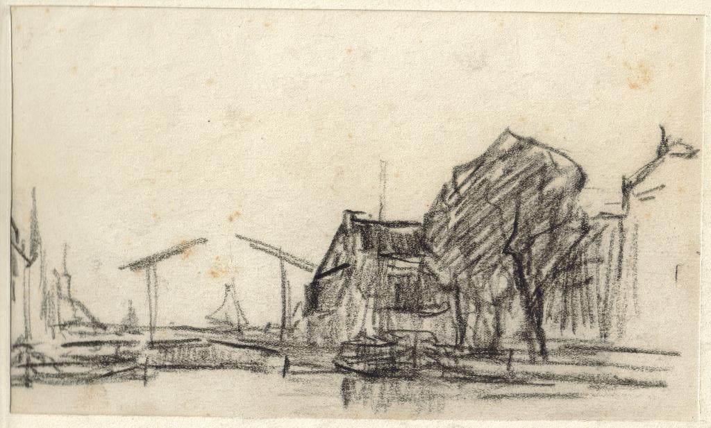 Willem Bastiaan Tholen krijttekening "Dorpsgezicht", Ophalen