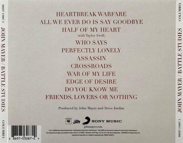 John Mayer – Battle Studies, Inclusief boekje, Rock, Gebruikt, Ophalen of Verzenden