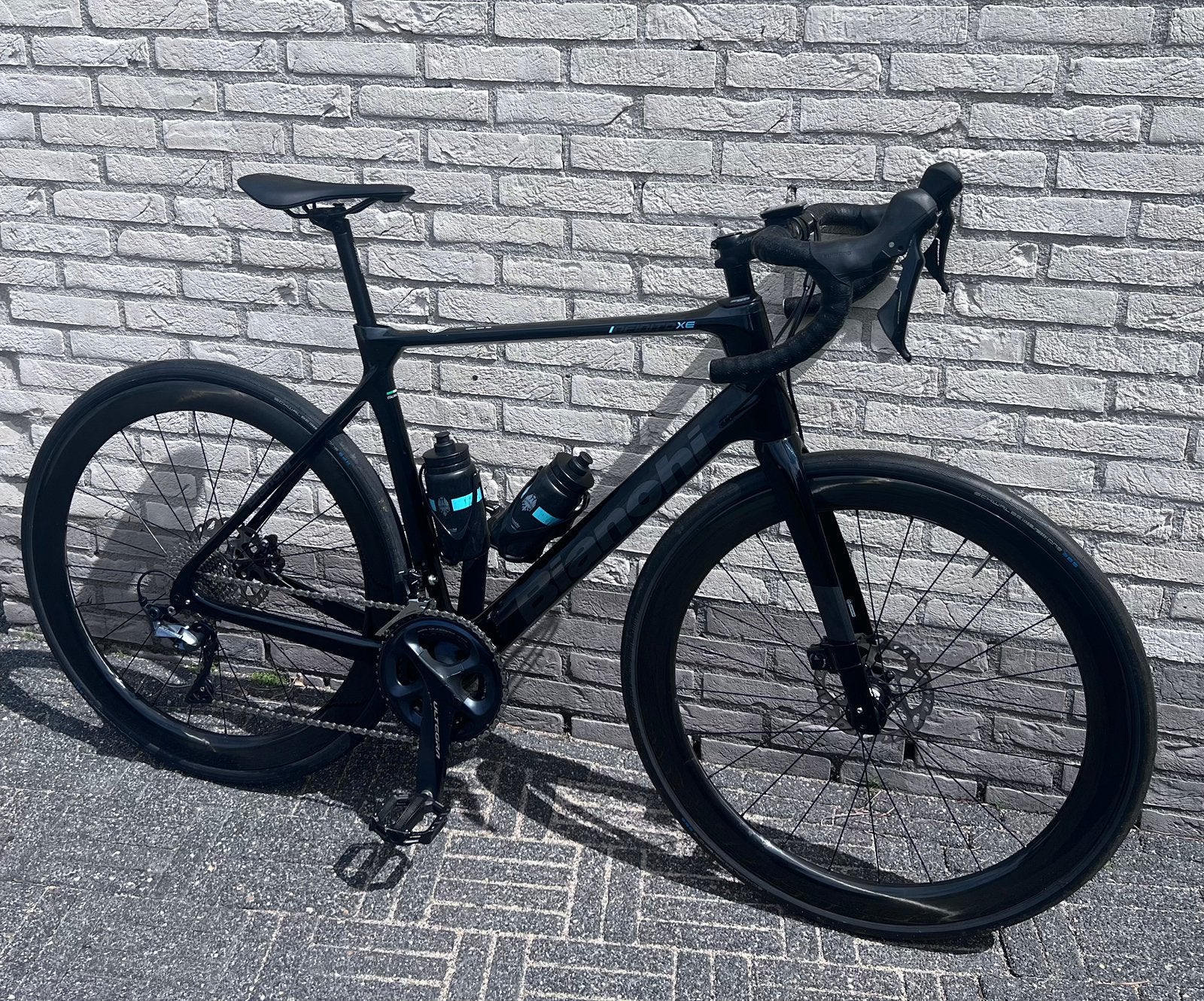 Bianchi Infinito maat 57 carbon frame, Zo goed als nieuw, Meer dan 20 versnellingen, Schijfrem, 53 tot 57 cm