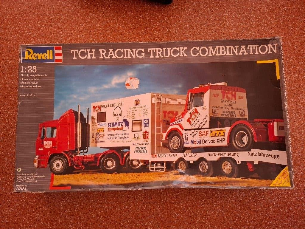 MAN 1:25 Revell race truck combi kit, Revell, Groter dan 1:32, Ophalen of Verzenden, Zo goed als nieuw