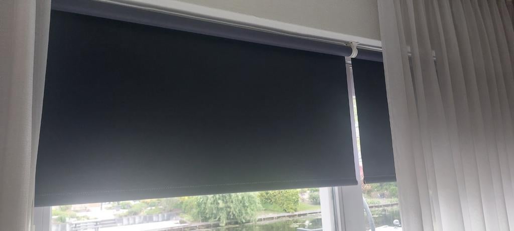 2 Rolgordijnen 120x240 cm Grijs/Antraciet, Ophalen
