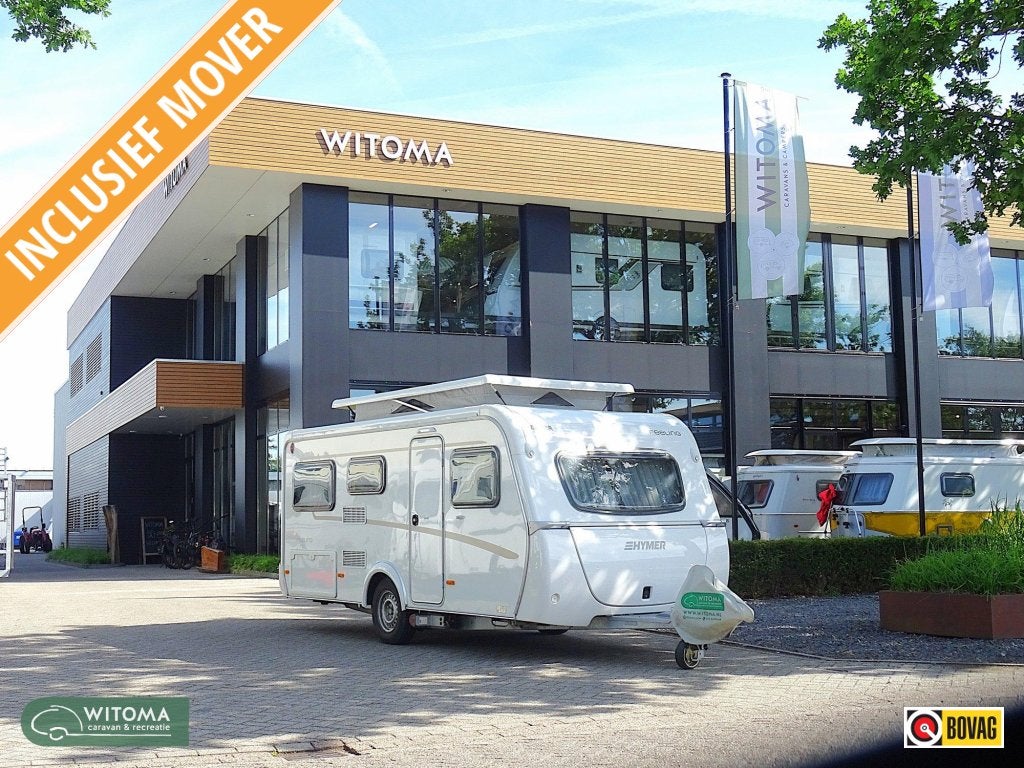 Eriba Feeling 425 Mooie uitvoering, Caravans en Kamperen, Caravans, Standaardzit, Bedrijf, 750 - 1000 kg, 4 tot 5 meter